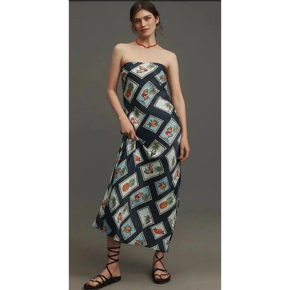 Conditions Apply  Anthropologie Chloe Maxi Slip Dress Size Medium